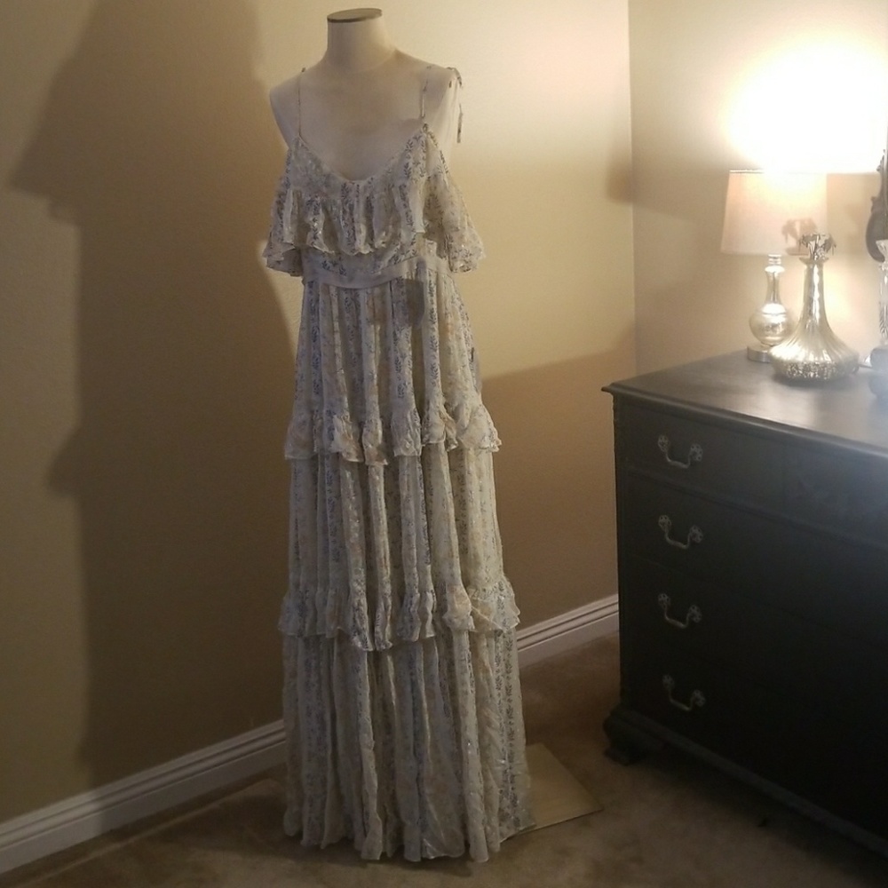 Boho Maxi Wedding Needle & Thread Dress